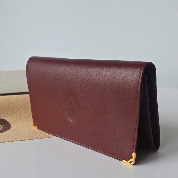 Cartier Leather Wallet - full inclusion with box original paperwork and COA